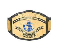 Black Intercontinental Championship Replica Title Belt, Universal Wrestling Champion Belt, Adult Size