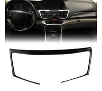 Black Interior Central Console Frame Cover Trim for Accord 2014-2017 - Epoxy-coated Scratch-resistant Decorative Trim with Backing