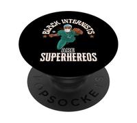 Black Internists Are Superheroes Appreciation Gift PopSockets Adhesive PopGrip