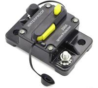 Black IP67 Waterproof Manual Reset DC Circuit Breaker 30A-300A 12V-48V with M6 Studs, Overload Protection Fuse for Car, Boat, RV, Truck and Off-Road Winch System(300A)