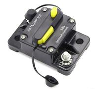 Black IP67 Waterproof Manual Reset DC Circuit Breaker 30A-300A 12V-48V with M6 Studs, Overload Protection Fuse for Car, Boat, RV, Truck and Off-Road Winch System(30A)