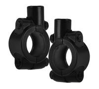 Black Iron 8mm Thread Motorcycle Mirror Mount Clamp for Handlebar | Stable Fit on Rough Roads, Secure Support for Commuting and Highway Riding