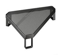 Black Iron Art Pot Rack Triangular Stove Organizer(Black)