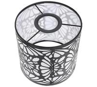 Black Iron Butterfly-Pattern Lampshade Accessory for Pendant Light