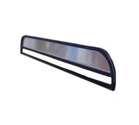 Black Iron Desk DividerTranslucent Partition Screen for Dining Areas & Restaurants 80x35cm (31.5x13.8in) Stylish Space Separator for Enhanced Privacy