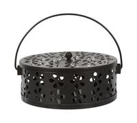 Black Iron Incense Holder for Home Table Use Sturdy Coil Burner