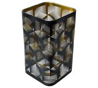 Black Iron Lamp Shade Hollow Out E27 Pendant Light Accessory | Square Outer Shell, Indoor Use, Dust Protection, Warm Atmosphere, Relaxing Corner, Modern Style