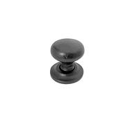 Black Iron Oval Traditional Kitchen Cupboard Cabinet Door and Drawer Knob 40mm 25mm