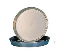 Black Iron Pizza Pan 7In Non Stick Baking Round Oven Tray Commercial Heavy Duty