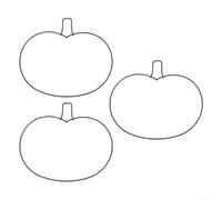 Black Iron Pumpkin Rings 3PCS for Autumn Garden