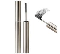 Black Iron Wand Mascara - Volumizing & Lengthening, 3D Curling Wand for False Lash Effect, Smudge-Proof Waterproof Formula, Long-Lasting Eyelash Volume and Length Makeup (1PCS)