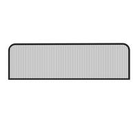 Black IronPanel 50x150cm - Semi-Privacy Divider for Dining Office Restaurant & Public Spaces - Elegant Countertop Partition for Workspaces Stylish Room Separator