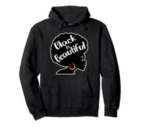Black Is Beautiful, Afro Girl, Women Girls, African Queen Pullover Hoodie