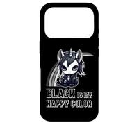 Black Is My Happy Color Goth Girl Emo Gothic Unicorn Case for iPhone 17 Pro