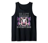 Black is My Happy Color Gothic Girl Dark Goth Occult Unicorn Tank Top