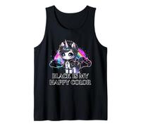 Black is My Happy Color Gothic Girl Dark Goth Occult Unicorn Tank Top