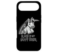 Black Is My Happy Color Gothic Unicorn Goth Girl Emo Case for iPhone Air