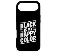 Black Is My Happy Color Inspirational Quote Case for iPhone Air