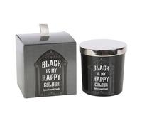 Black is My Happy Colour Opium Candle - Luxurious Aromatherapy Candle with Opulent Fragrance, 100% Natural Soy Wax, Long-Lasting Burn, for Relaxation and Gift Giving