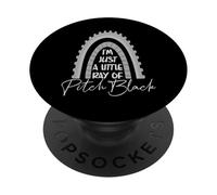 Black Is My Happy Darker Color Pitch Emo Punk Gifts 2000s PopSockets Adhesive PopGrip