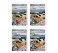 Black Isle Scottish Highlands Art Cards Multipack of 4 Seascape Nature Greeting Cards For Any Occasion, Blank Inside For Your Message, A6 Size 10 x 15 cms