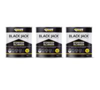Black Jack® 904 Bitumen Roof Felt Adhesive, Cold-Applied, High-Strength, Black, 1L, Pack of 3