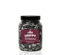 Black Jack Chews 1.5kg Sweet Jar - A Personalised Gift Jar Filled with Your Favourite Retro Sweets! - Happy Birthday