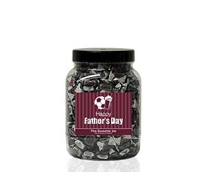 Black Jack Chews 1.5kg Sweet Jar - A Personalised Gift Jar Filled with Your Favourite Retro Sweets! - Happy Father’s Day