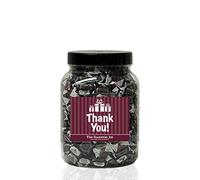 Black Jack Chews 1.5kg Sweet Jar - A Personalised Gift Jar Filled with Your Favourite Retro Sweets! - Thank You
