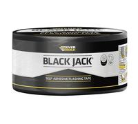 Black Jack® Flashing Tape, Trade 225mm x 10m Everbuild Sika Black 1000mm x 1000mm