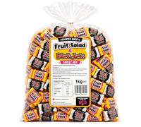 Black Jack & Fruit Salad Classic Retro Sweets 1kg, 1Kilo Sharing Bag - Assorted Chewy Pick n Mix Candy for Parties, Sweet Tables, Gifts & Family Treats