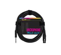 Black Jack Microphone cable, black, 1 x XLR3f +1 x jack, 5 meter