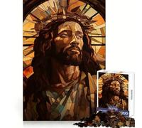 Black Jesus Christ Poster 1000 Piece Jigsaws for Adults Puzzle Brain Wellness Time Well Spent Perfect Lock Birthday Present (50x75cm)