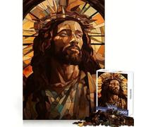 Black Jesus Christ Poster Puzzles for Teenagers 1000 Pieces Memory Power Mindful Escape Accurate Cut Memorable Gift (38x26cm)
