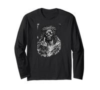 Black Jesus, Christianity, Church, Christ, Jesus Long Sleeve T-Shirt