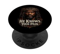 Black Jesus, Christianity, Church, Christ, Jesus PopSockets Adhesive PopGrip