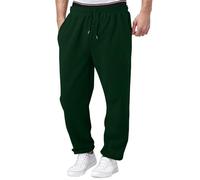 Black Joggers Boys Age 13-14 Years School Trousers Boys Elastic Waist Straight Wide Leg Tracksuit Bottoms Casual Drawstring Baggy Sweatpants Sports PE Joggers with Pockets Unisex Dark Green