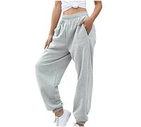 Black Joggers Women's Bottom Sweatpants Joggers Pants Workout High Waisted Yoga Pants with Pockets Plain Ladies Joggers Sale Clearance Holiday Essentials for Women