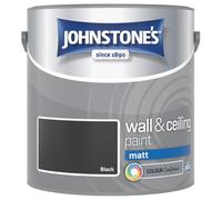 Black Johnstone’s Wall & Ceiling Matt Paint 2.5L - Smooth Matt Finish, Excellent Coverage, Quick Dry, Low Odour Interior Paint for Walls & Ceilings