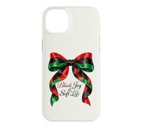 Black Joy Soft Life Ribbon Bow African American Juneteenth Case for iPhone 14 Plus