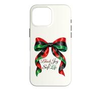 Black Joy Soft Life Ribbon Bow African American Juneteenth Case for iPhone 16 Pro Max