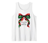 Black Joy Soft Life Ribbon Bow African American Juneteenth Tank Top