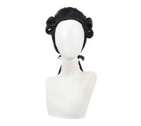 Black Judge Colonial Wig Men Long Curly Wig Halloween Costume Cosplay Wigs (Black)