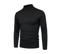 Black Jumper Quarter Zip Men's Sweaters Knitted Mens V Neck Jumpers UK Men Warm Sweater Shirt Work Wear Hoodies for Hooded Fleece Smart