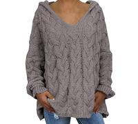 Black Jumpers Womens Plus Size Navy Cardigans for Women UK Blue Cardigan for Women Women's Cable Knit Long Sleeve Top Ladies Jumpers Sweater 16-22 Loose Casual Shirts Promotion