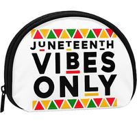 Black Juneteenth Vibes Melanin Coin Purse Wallet Women and Girls Cute Fashion Bag Change Pouch Key Holder Women Purse Gift