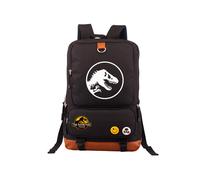 (Black) Jurassic World Luxury Backpack Rucksack Student School Bag Travel Daypack for Children Boys Girls