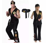 Black Karate Daniel Larusso Uniform Kids And Adults Kids 140-150cm