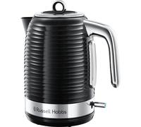 (Black, Kettle) Russell Hobbs 24361 Inspire Electric Fast Boil Kettle, 3000 W, 1.7 Litre, Black with Chrome Accents