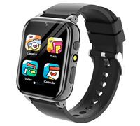 Black Kids Smart Watch for 3-15, HD Camera, 26 Educational Games, Kids Gift